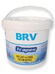 BRV TRAPEX - Su Bazlı Saç Çatı ve Panel Yalıtım Boyası, 10Kg